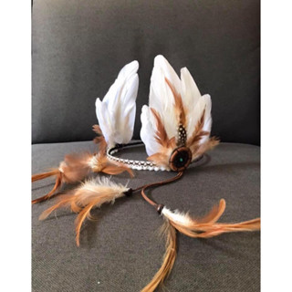 มงกุฎขนนก มงกุฎโบฮีเมี่ยน ขนนก โบโฮ ที่คาดผม