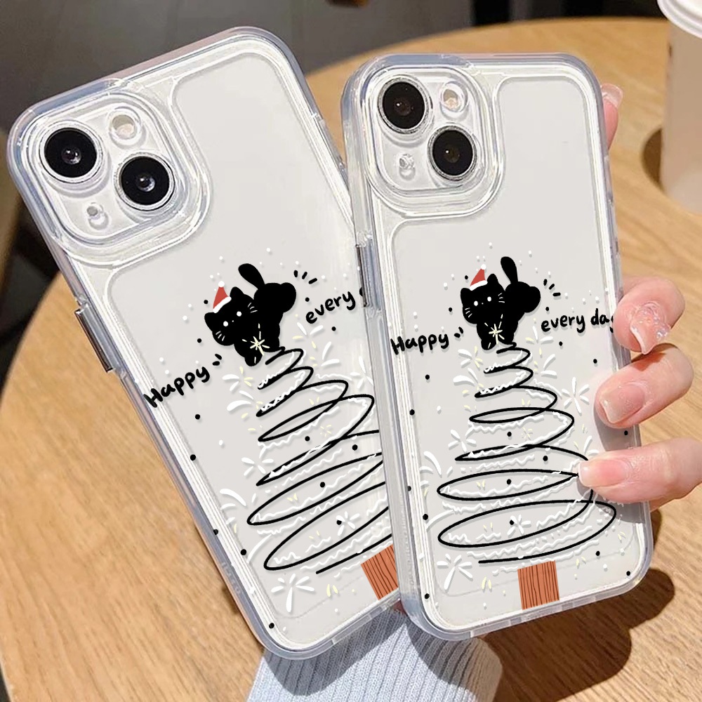 เคสสีสันสดใสคุณภาพดี for iPhone 11 XR 7 8 Plus 14 15 16 Pro Max XS Max 13 12 15 Pro Pro Max 7P 8P SE เคสโทรศัพท์มือถือ