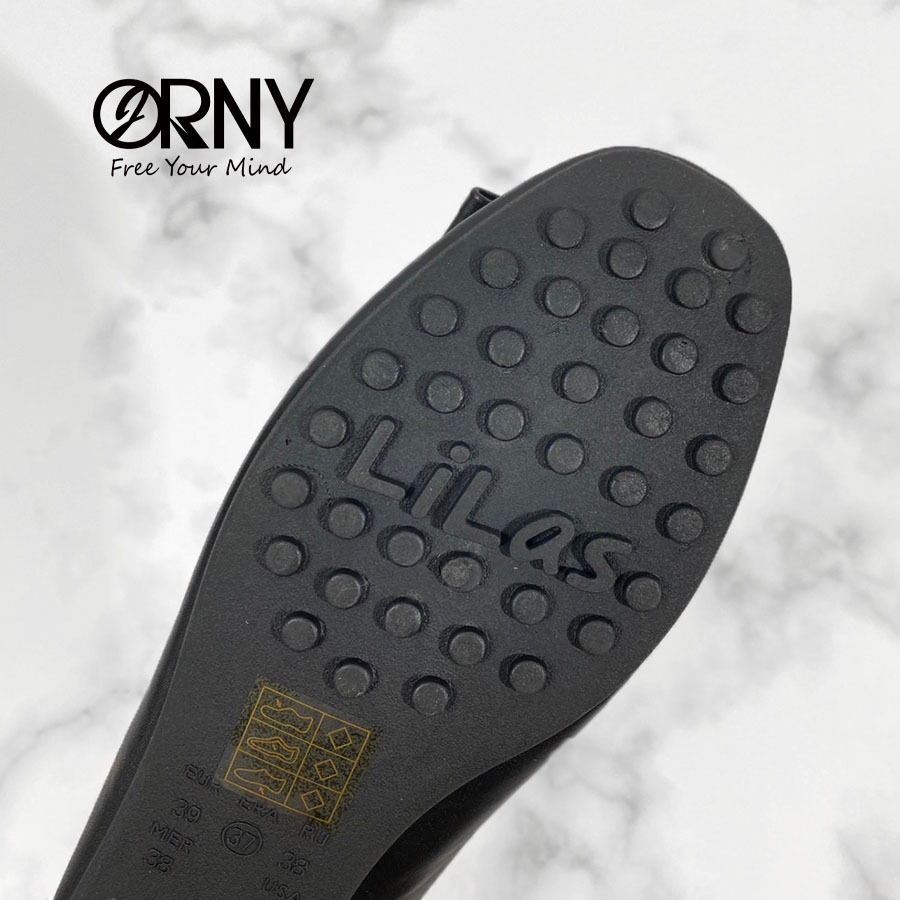 ORNY(ออร์นี่) ® OY1230 🌻 รองเท้าคัชชูส้นแบน หัวตัดแต่งอะไหล่ 🌻 - รูปที่ 6