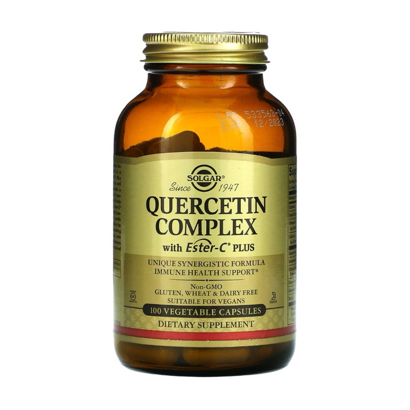 💊Solgar Quercetin Complex with Ester-C Plus เควอซิทินคอมเพล็กซ์ ผสมเอสเทอร์-ซี✨