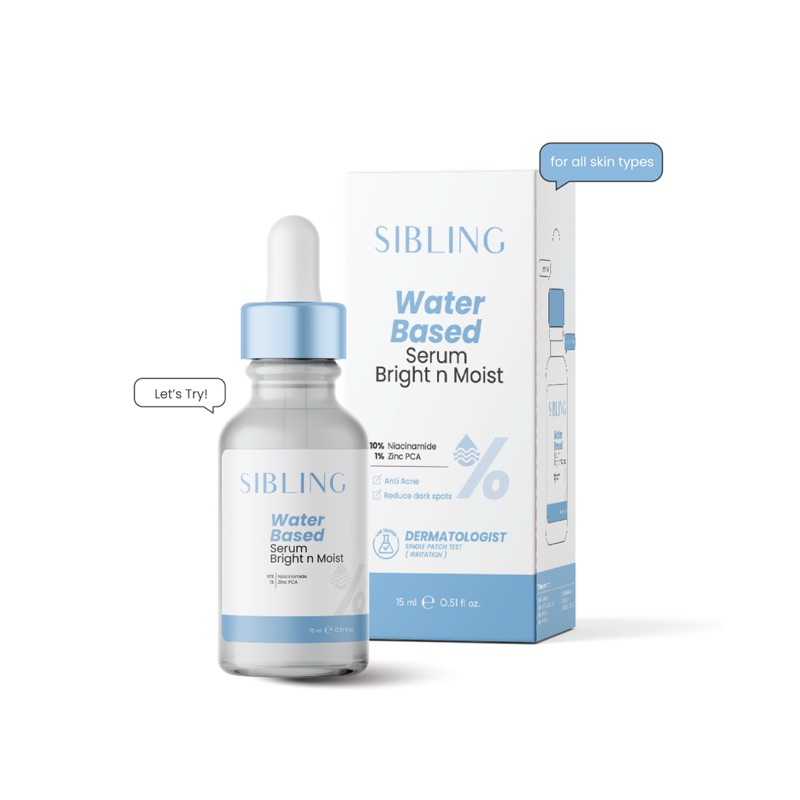 SIBLING เซรั่มซิบบลิ้ง 15 ml. ของแท้ 100% เจลล้างหน้า ครีมรีไวท์ เซรั่มลดสิว (พร้อมส่ง) จัดส่งไวมาก