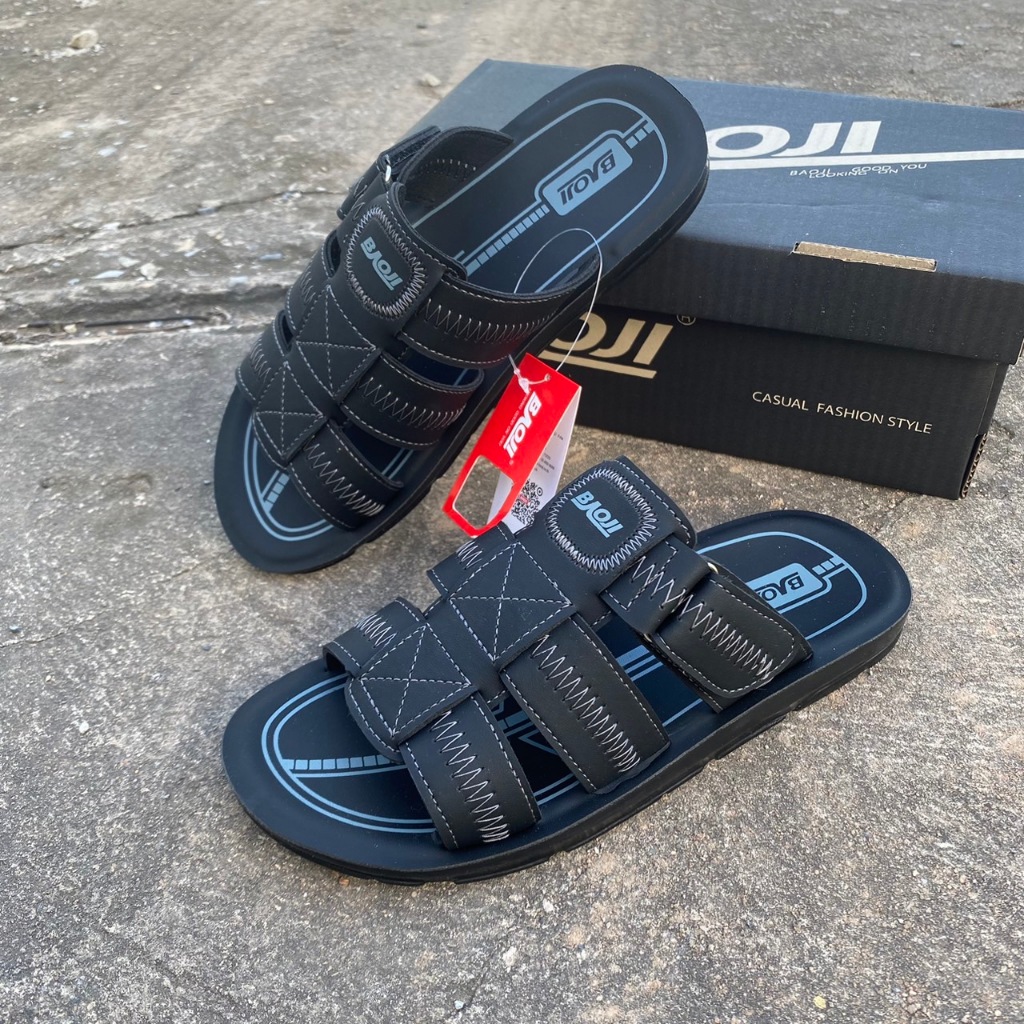 Baoji PM810 รองเท้าแตะสวม (39-44) สีดำ / สีน้ำตาล