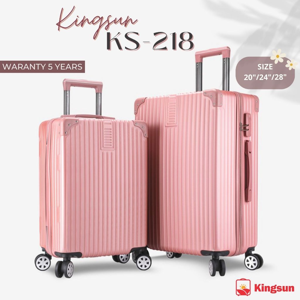 [รับประกัน5ปี] Kingsun กระเป๋าเดินทาง 20/24/28นิ้ว รุ่นซิป T01/155/218 วัสดุ ABS+PC แข็งแรงทนทาน