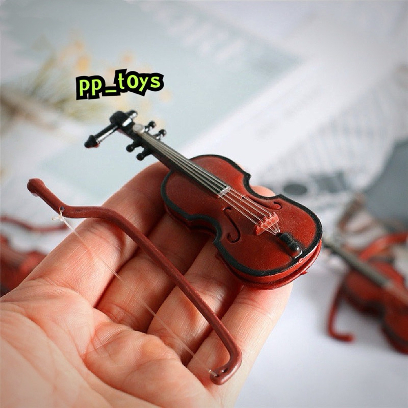 โมเดลไวโอลีน พร้อมคันชัก Violin & violin bow สเกล 1:6