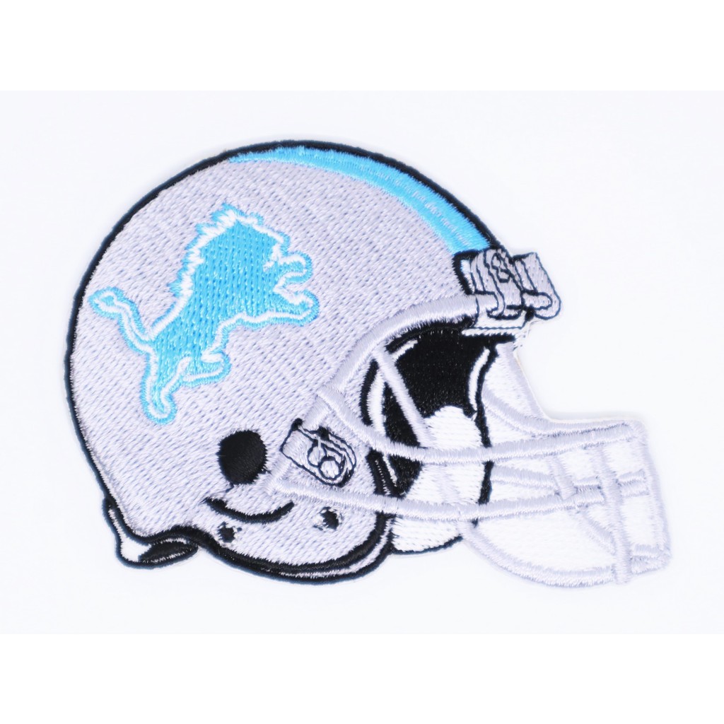 Detroit Lions Helmet ดีทรอยต์ ไลอ้อนส์ อาร์มปักอเมริกันฟุตบอล  NFL ตัวรีดติดเสื้อ อาร์มรีดติดเสื้อ อ