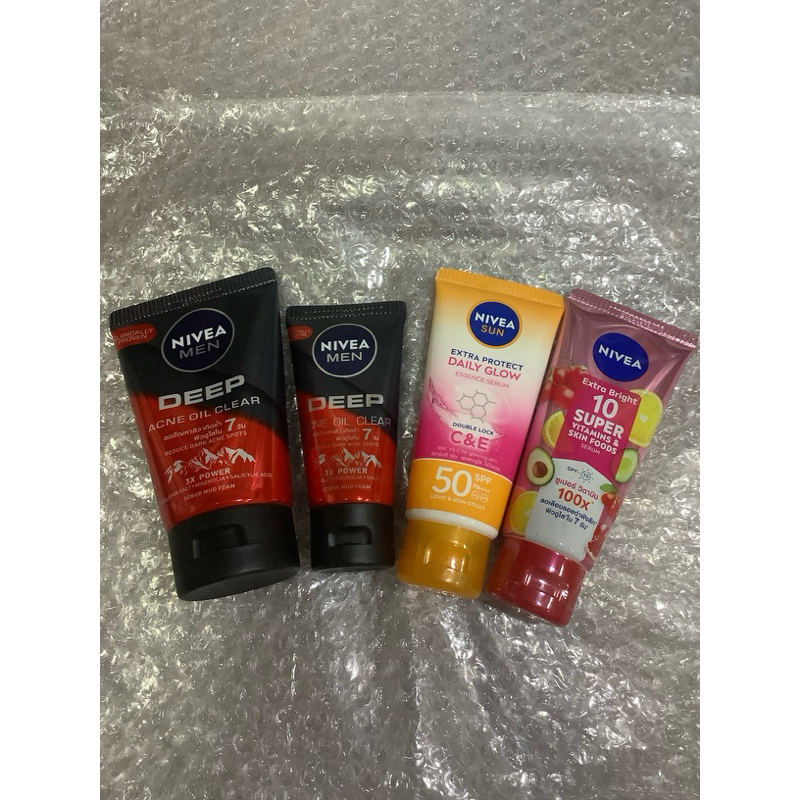 Nivea Men Deep Acne Oil Clear / Nivea Sun / Nivea Extre Bright 10 Super Vitamin&skin Foods
