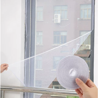 มุ้งตาข่ายป้องกันยุงและแมลง สำหรับติดหน้าต่าง ขนาด130 ซม.x150 ซม DIY พร้อมเทปกาว LG-E002