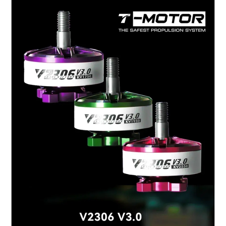 [มอเตอร์โดรน] T-Motor VELOX V3 V2306 V2207 1750KV 1950 2550KV Motor  1ชุด 4ตัว แรง เนียน ราคาประหยัด