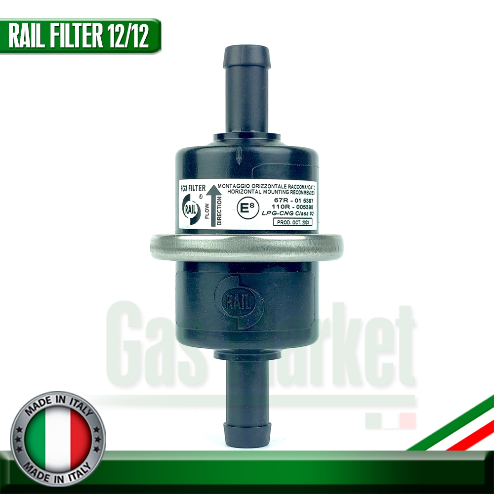 RAIL FG3 Gas Filter 12 X12  (Genuine Product) - กรองแก๊ส RAIL FG3 LPG/NGV ขนาด 12*12 มม สินค้าของแท้