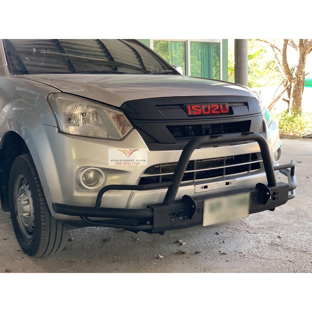 กันชนหน้าเสริม ดีแม็ก 2012-2019 4 ประตู ตอนครึ่ง และตอนเดียว f62 volcano กันชนหน้าออฟโรด Isuzu Dmax 