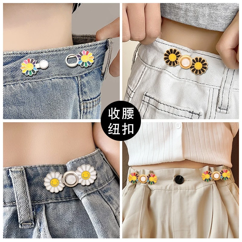 ตะขอปรับเอวลายซากุระแมวการ์ตูน ถอดได้ DIY สำหรับเย็บกางเกง thumbnail 7
