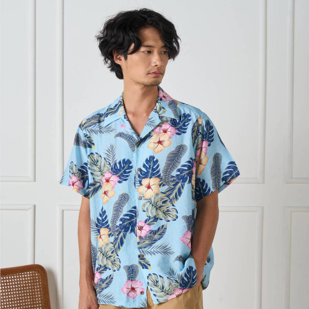 Shirtoria Hawaii เสื้อเชิ้ตผู้ชาย Non Iron ลาย 365 summer days - รูปที่ 2