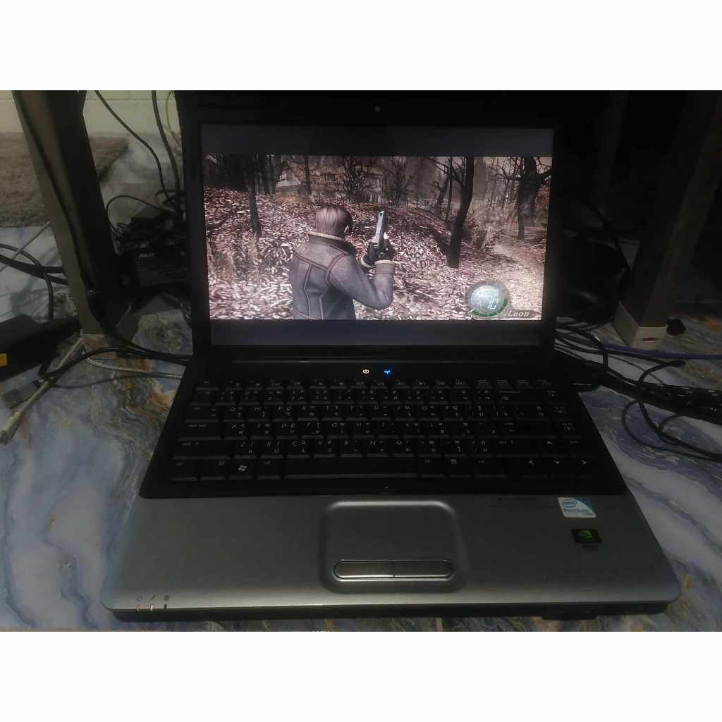 Notebook Compaq สายเกมส์เกมเพียบลงไว้ให้ ลงวินโดว์ 10 แล้ว Dual core T4200 2.00 ghz แรม 4 กิ๊ก  การ์