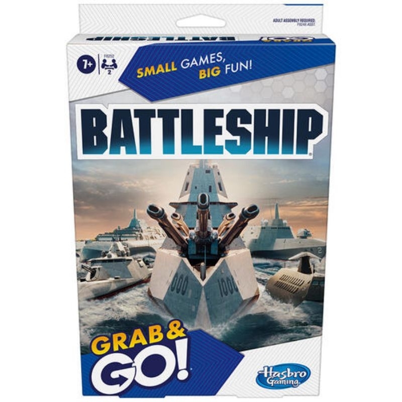 Hasbro Gaming Battleship Grab & Go Board Game บอร์ดเกม Battle Ship ขนาดพกพา