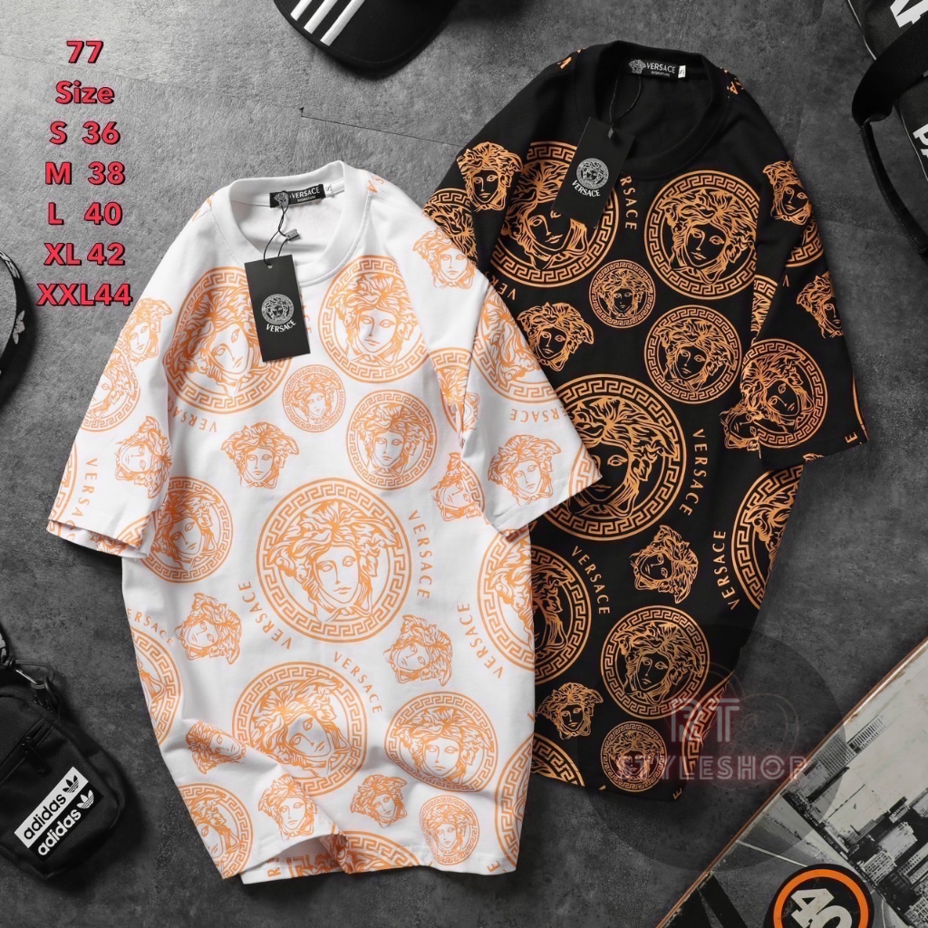 V01 เสื้อยืดแบรนด์ดัง ผ้ายืด COTTON 100%