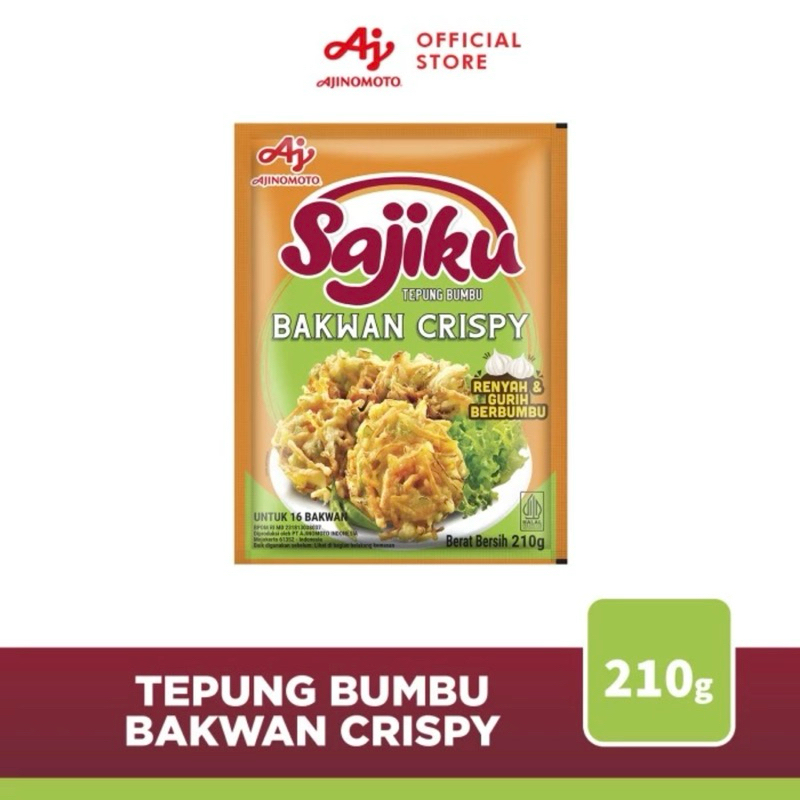 Sajiku แป้งชุบทอดสำเร็จรูป Bakwan  Crispy