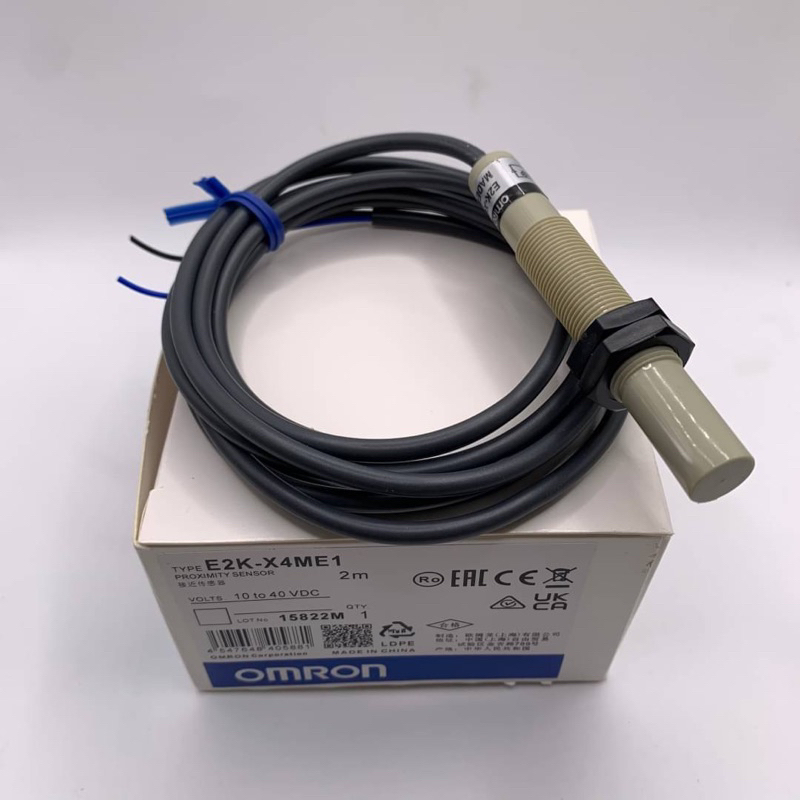 E2K-X4ME1 คาปาซิทีปเซ็นเซอร์ (Capacitive Sensor) M12 NPN NO ระยะจับ 4มิล