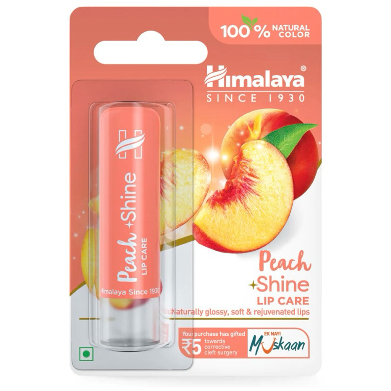 Himalaya Peach Shine Lip Care หิมาลัย พีช ชายน์ ลิปแคร์ herbal product สมุนไพร ผลิตภัณฑ์