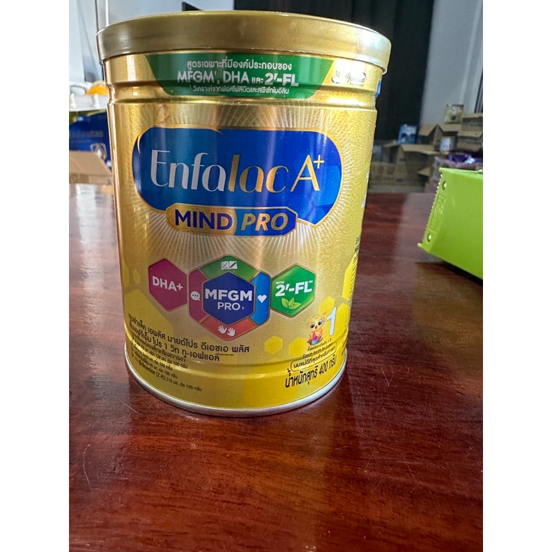 เอนฟาแล็ค เอพลัส มายด์โปร DHA+ MFGM โปร วิท 2'-FL สูตร 1 นมผงดัดแปลงสำหรับทารก400กรัม