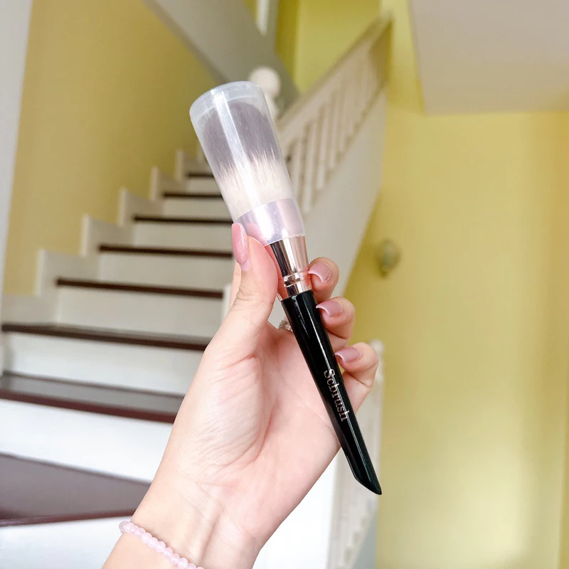Scbrush Powder Brush with Cover | แปรงลงแป้งมีปลอกปิด แปรงสำหรับลงแป้ง thumbnail 4