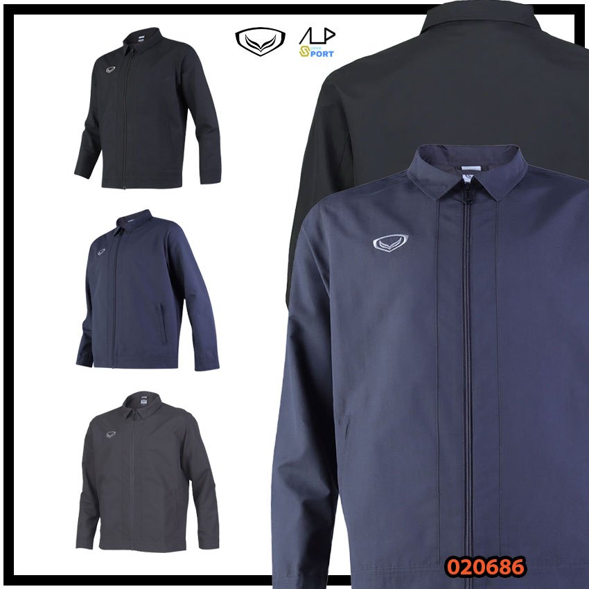 💥ลดโหดสูงสุด 1,000 บาท💥 Grand Sport 020686 เสื้อแจ็คเก็ตตัดต่อข้างซิป ของแท้ 100%
