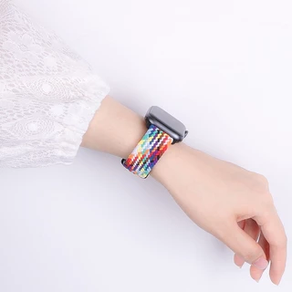 สายนาฬิกาทอ iWatch Se 11 10 9 8 7 6 5 4 3 2 1 สายยางยืด 49 มม. 46มม.40 มม. 44 มม. 38 มม. 42 มม. 41 มม. 45 มม.