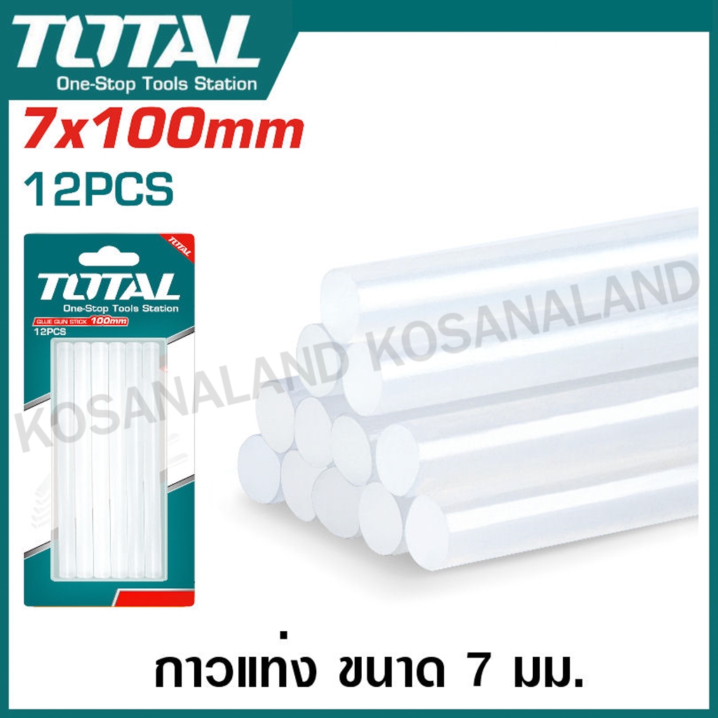 Total กาวแท่ง ขนาด 7 MM. (12 แท่ง) รุ่น TACGT1071