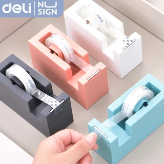 แท่นตัดเทป แท่นเทปใส Deli (แท่นเทป NS121) ใช้กับขนาดเทปกว้าง 18 mm ลายminimal สวยงาม เก๋เก๋ กระทัดรัด