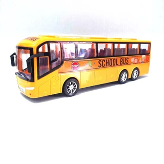 SCHOOL BUS รถบัส โรงเรียน มีลาน เข็นๆ ปล่อย วิ่งได้ สินค้า ตรงปก จัดส่งเร็ว จากไทย รถของเล่น 828