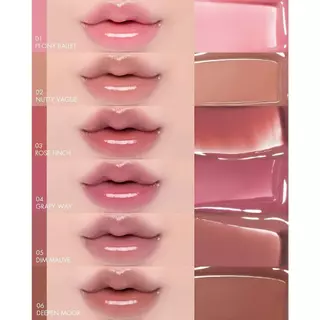 Rom&nd-Glasting Color Gloss 6 Colors 4g. ลิปลิซ่า ลิปกลอส