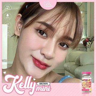 คอนแทคเลนส์🌈Mini Kelly🌈 Brown / Gray (Kitty Kawaii) ขนาดมินิ💖ขายดี🍭