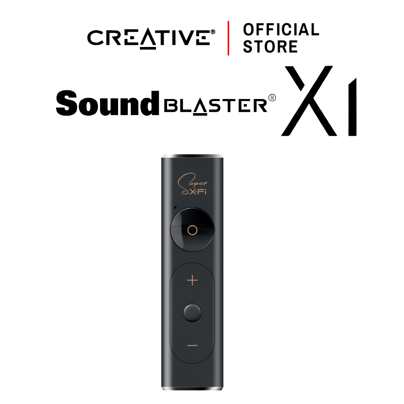 CREATIVE Sound Blaster X1 USB DAC และซาวด์การ์ดในระดับ Hi-res มาพร้อมกับ Headphone Amp และ Super X-Fi