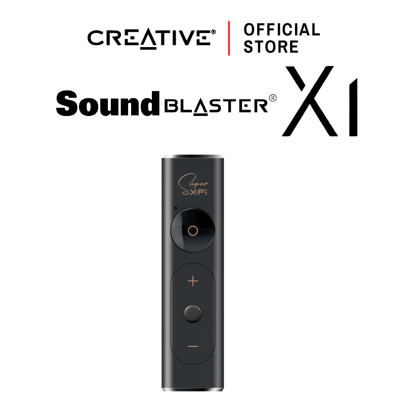 CREATIVE SOUND CARD Sound Blaster X1 USB DAC ซาวด์การ์ด Hi-res มาพร้อมกับ Headphone Amp และ Super X-