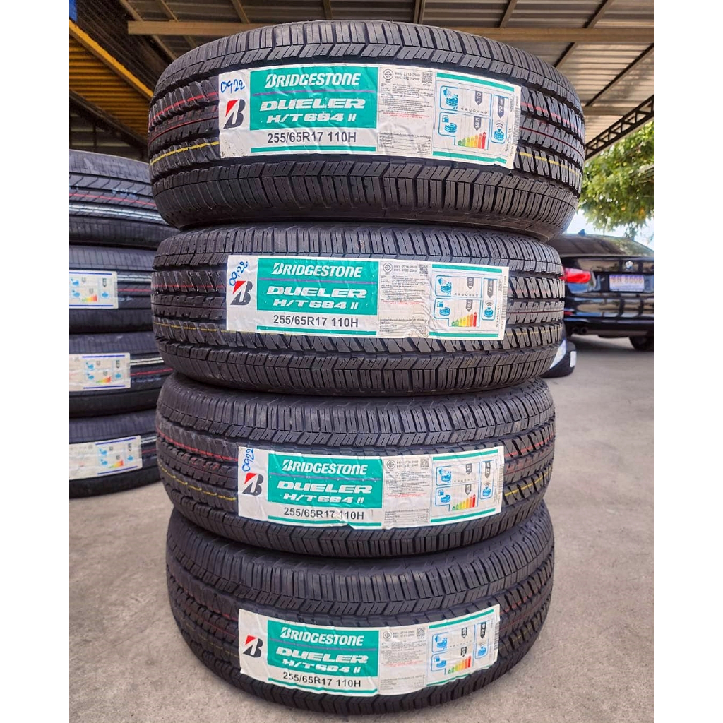 🔴 ยาง "#บริดจสโตน" Bridgestone Dueler H/T 684 II ผลิตไทย 🇹🇭 🇹🇭 255/65R17 ปี 22  *** ใส่แทน 265/65R17