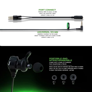 🔥ขายดีมาก🔥⚡️หูฟังเกมมิ่ง⚡️ EGA TYPE E4 / E5 IN EAR Earphone Gaming หูฟังอินเอียร์ พกพาสะดวก ของแท้