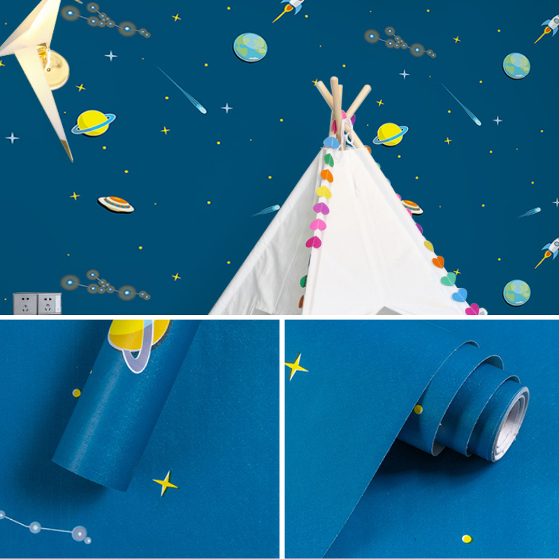 ขนาด45cm*10เมตร สติกเกอร์ติดผนัง  วอล์เปเปอร์ ติด ผนัง มีกาวในตัว  45*10-KC6