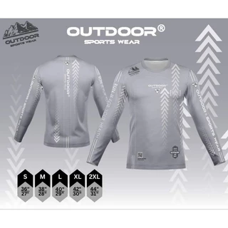 เสื้อกีฬาแขนยาว Outdoor เนื้อผ้าโพลีเอสเตอร์ หนานุ่ม ใส่สบาย ไม่ร้อน มีหลายสี S-2XL
