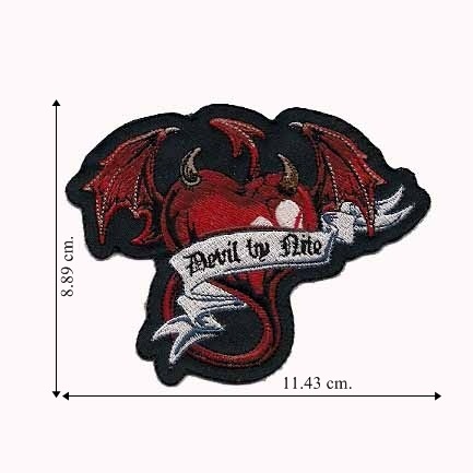 Devil By Nite Winged Heart อาร์มปัก รูปหัวใจ ปีกบิน อาร์ม Heart ตัวรีดติดเสื้อ อาร์มรีดติดเสื้อ อาร์