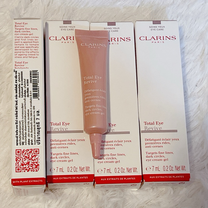 🌸ป้ายไทย🌸 CLARINS ผลิตภัณฑ์บำรุงรอบดวงตา Total Eye Revive 7 mL ***ครึ่งของ size จริง