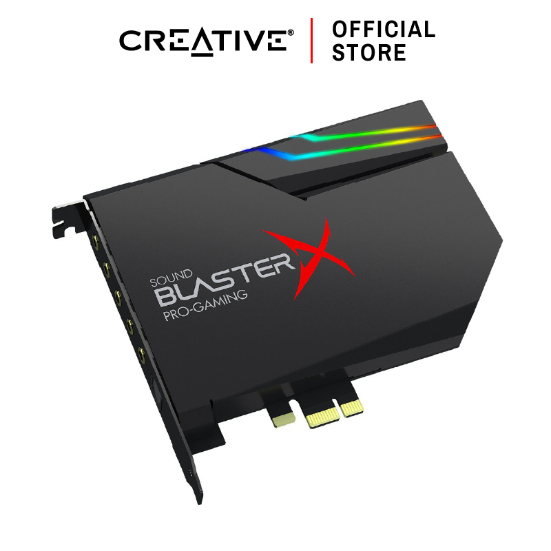 CREATIVE Sound Blaster AE-5 Plus Internal Sound Card รองรับ 5.1 พร้อมไฟ RGB ปรับแต่งได้ ซาวด์การ์ด PCI-e