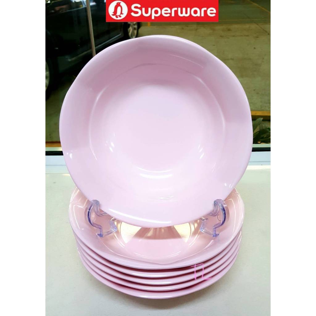 ซุปเปอร์แวร์ ชาม8.5"=6ชิ้น สีโอลด์โรสคลาสสิค ซุปเปอร์แวร์เกรดA
