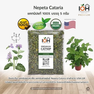IOH Premium CATNIP from USA - แคทนิปผง สายพันธุ์ Nepeta Cataria สมุนไพรสำหรับแมว ขนาด 5 g