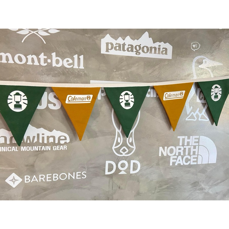 ธงประดับเต็นท์ ผ้าแคนวาส Coleman ตกแต่งสวยงาม