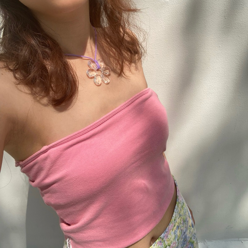 Crystal flower necklace✨สร้อยดอกไม้y2k