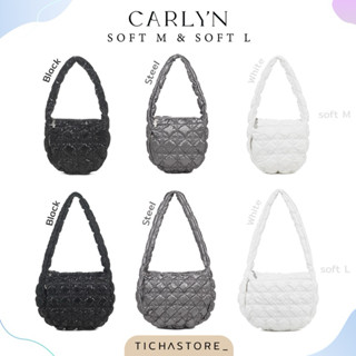 (พร้อมส่ง) กระเป๋า Carlyn Soft M/L bag สี Steel ของแท้จากเกา…