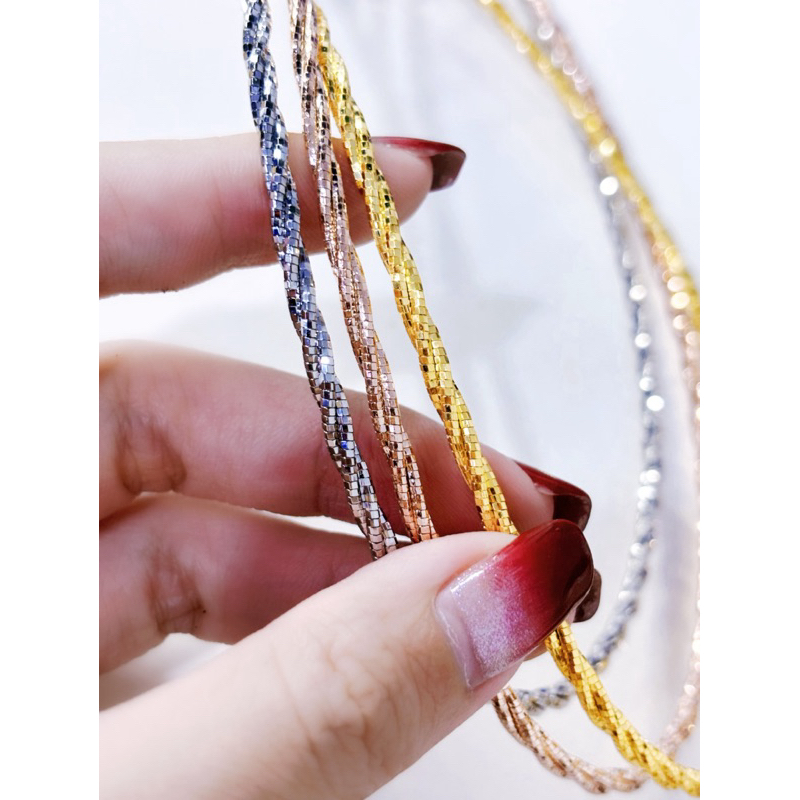 choker ชุบทอง 24k สร้อยคอ 40cm