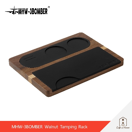 MHW-3BOMBER Walnut Tamping แท่นวางแทมป์กาแฟ และ Portafilter ขนาด 51 - 58 mm