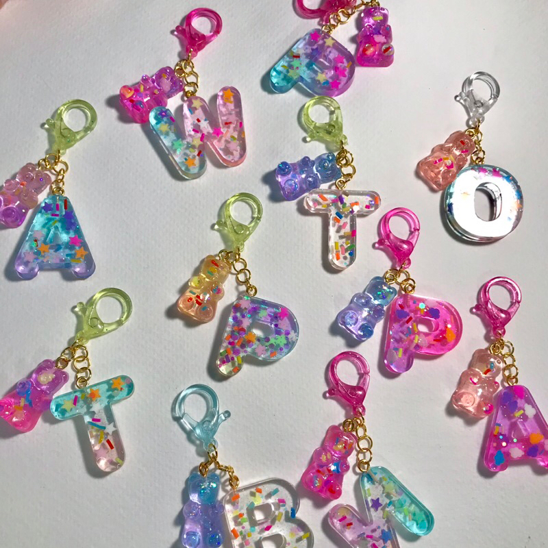 (ตะขอดาว)พวงกุญแจเรซิ่น รุ่น2: fantasy moments✨ สีสันสดใส💖