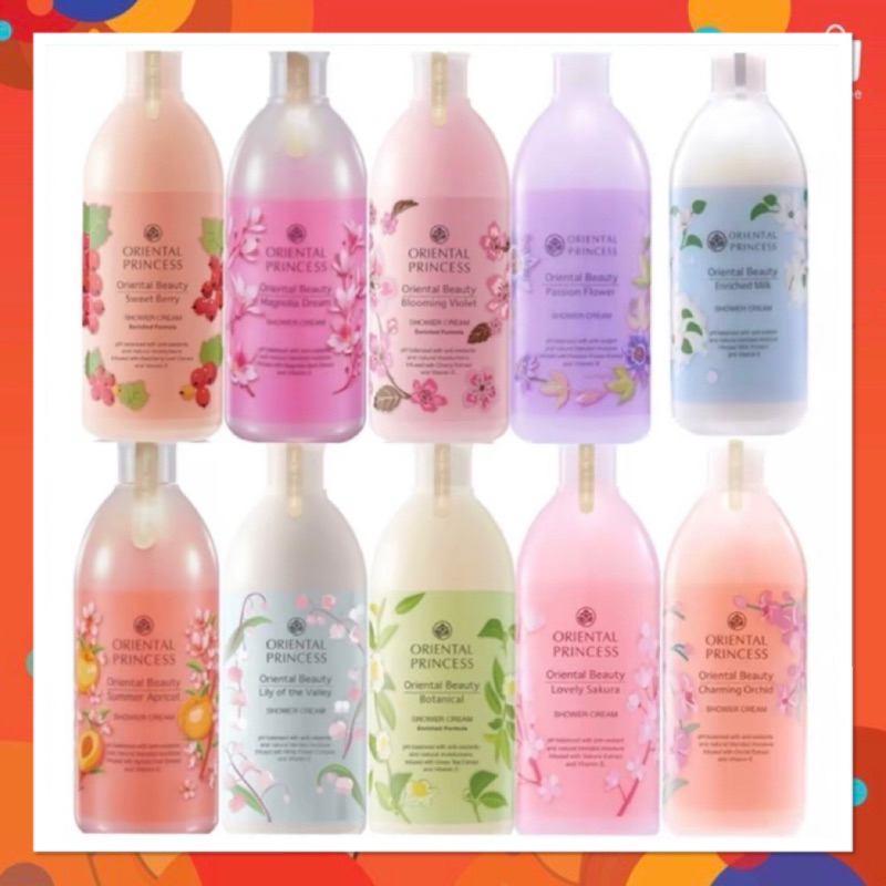 ครีมอาบน้ำ 400 ml Oriental Princess Beauty Shower Cream 400 ml โอเรียนทอล พริ้นเ