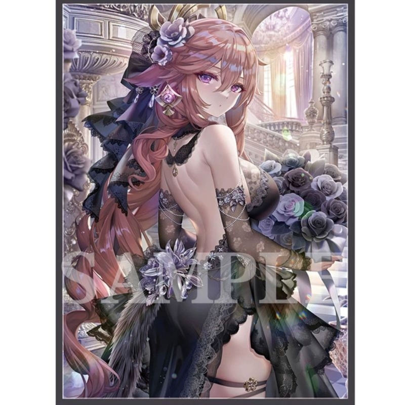 สลีฟ มิโกะ เก็นชิน Genshin Impact Card Sleeve YAE MIKO สลีฟโดจิน สลีฟบัดดี้ไฟท์ ซองใส่การ์ด เศษสลีฟ